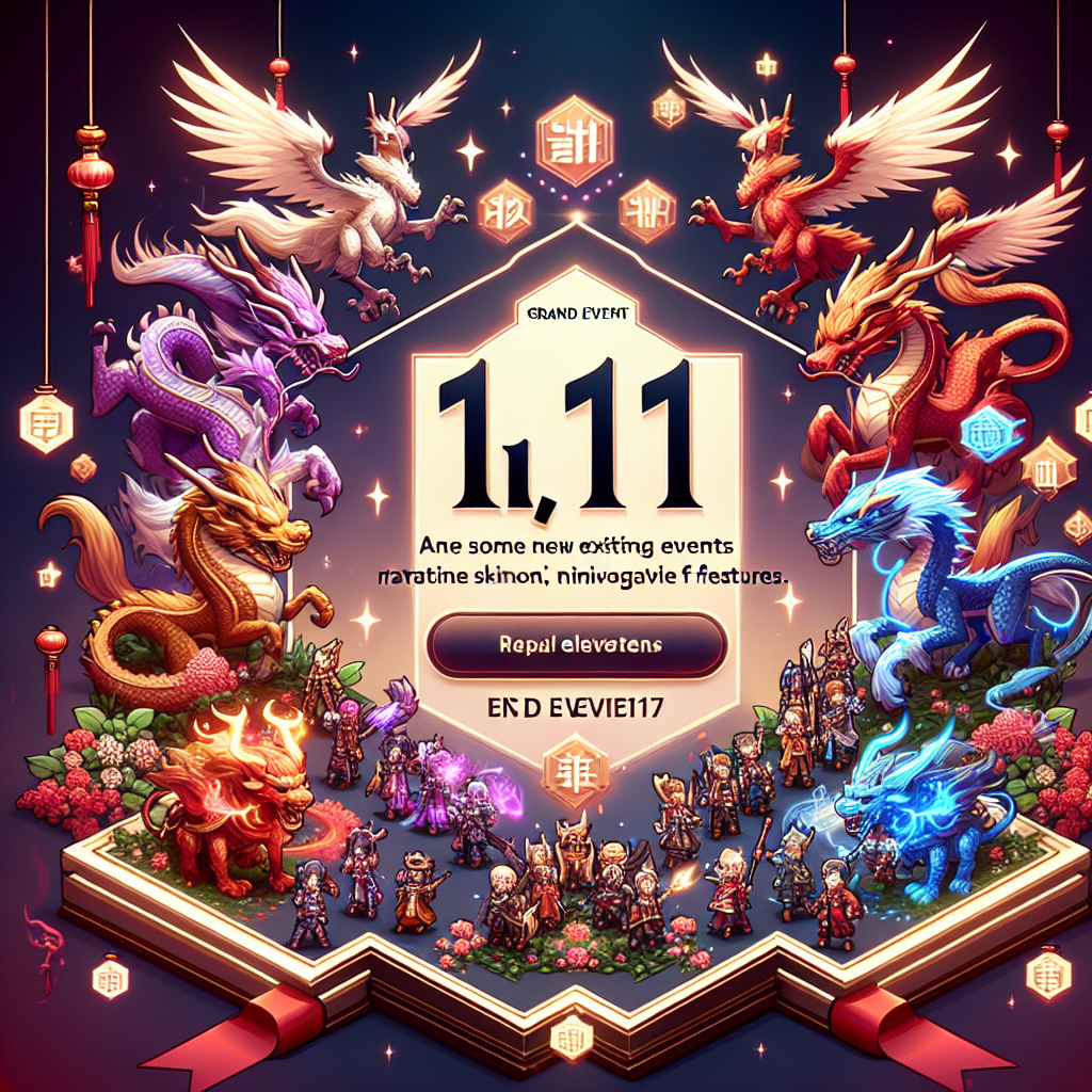 Unveiling the Grand 11.11 Mobile Legends 2024 Event: Exciting New Skins and Features Await