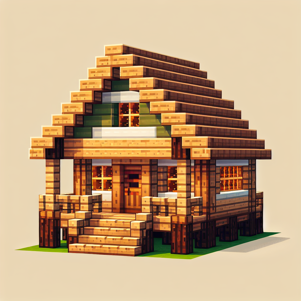 Inspirasi Desain Rumah Kayu Minecraft yang Sederhana dan Estetis