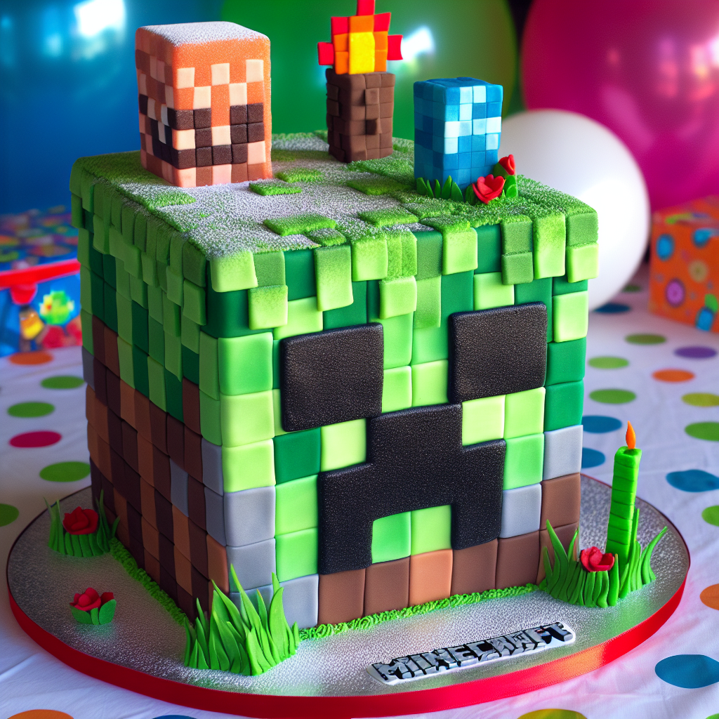 Top Creative Designs for a Minecraft Birthday Cake